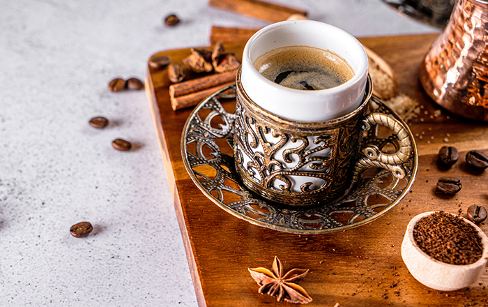 فوائد القهوة التركية بدون سكر